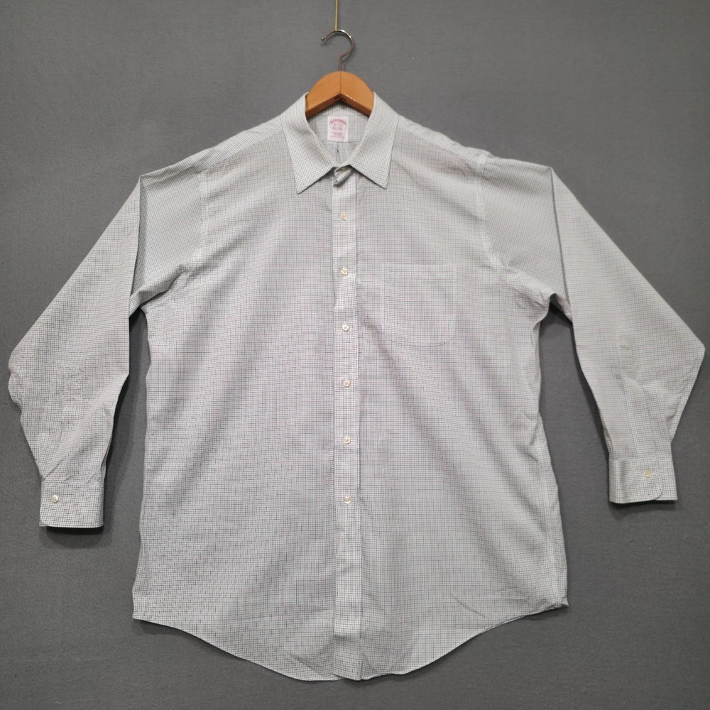 Brooks Brothers Men's Multicolor Traditional Fit Non-Iron Dress Shirt Sz 16.5-34